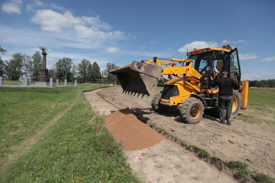 Restoration of monuments at Borodino field museum-reserve