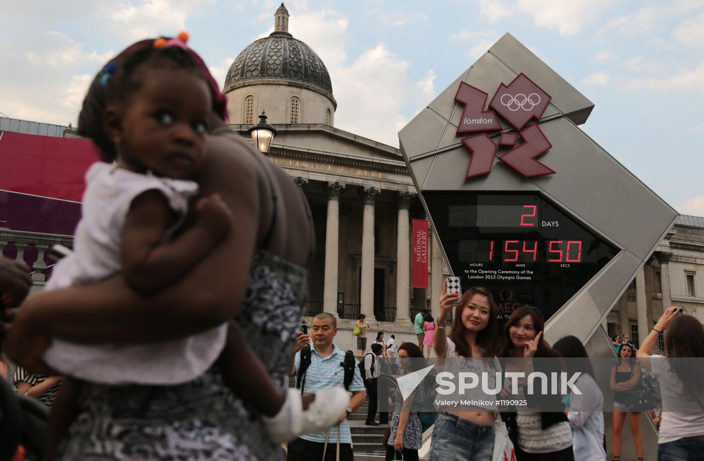 London on eve of Olympic Games 2012