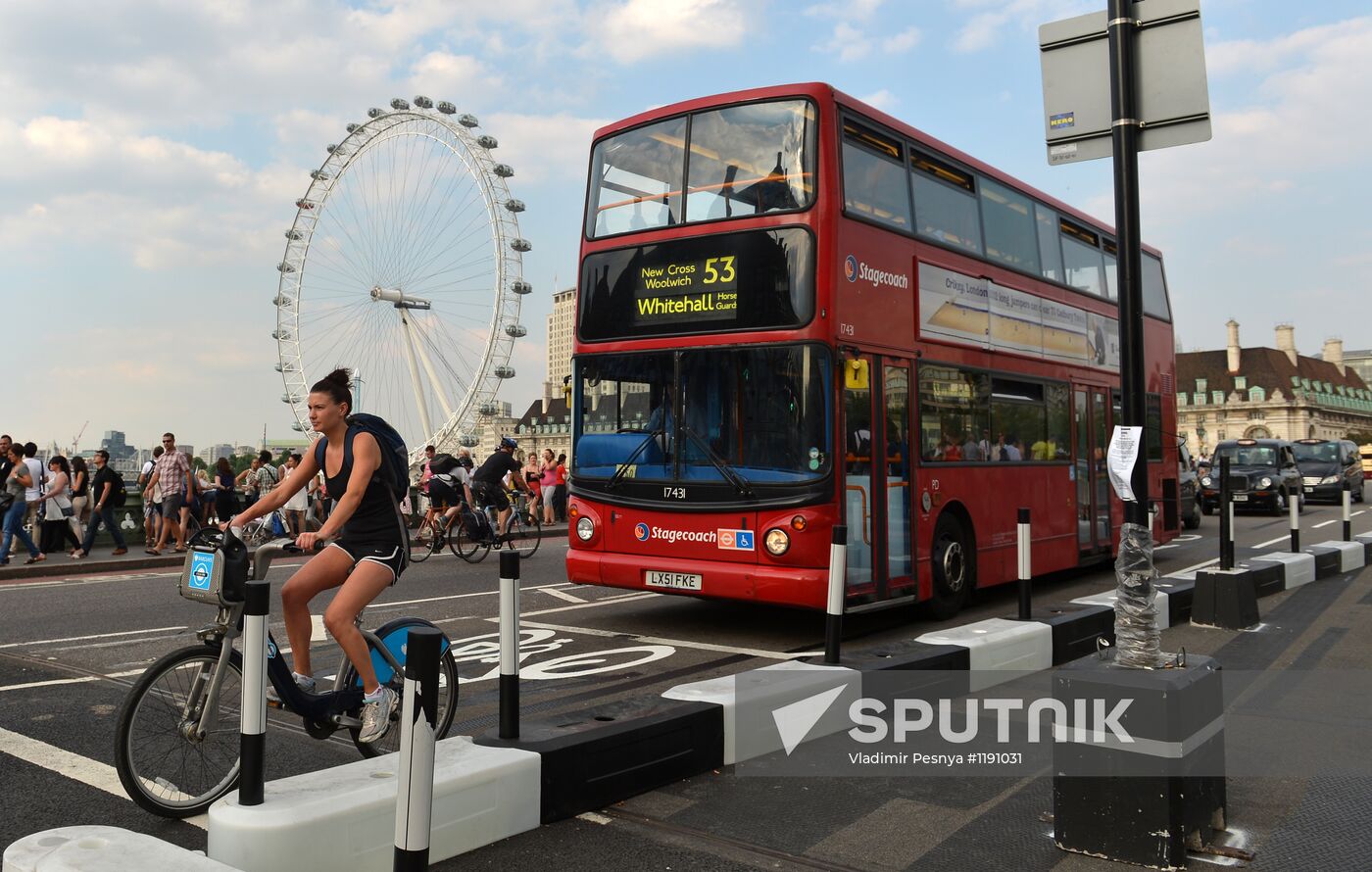 London on eve of 2012 Olympics