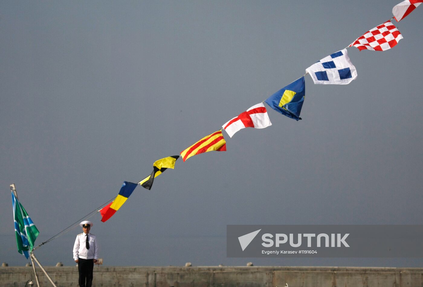 Navy Day parade rehearsal in Baltiysk