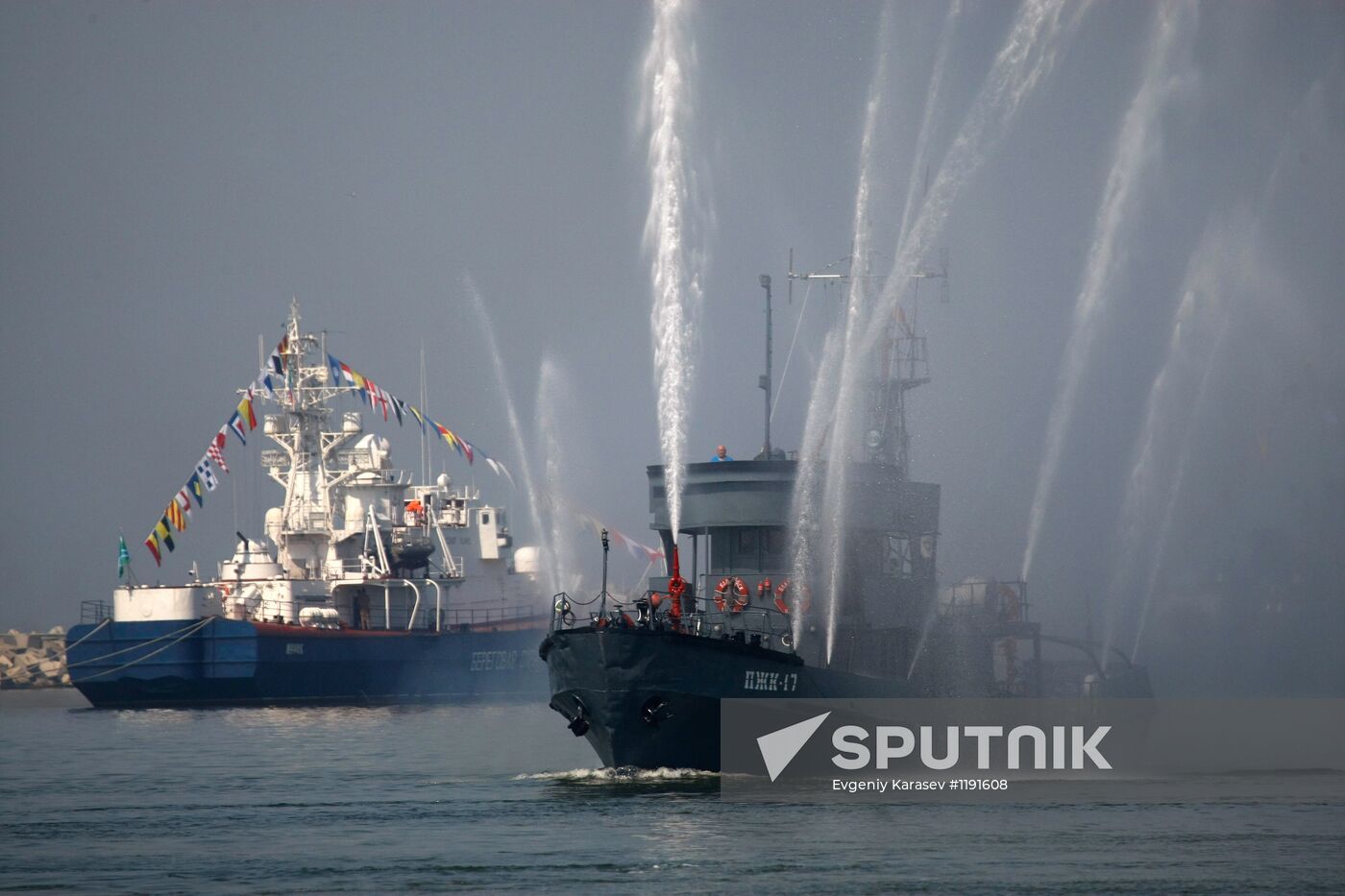 Navy Day parade rehearsal in Baltiysk