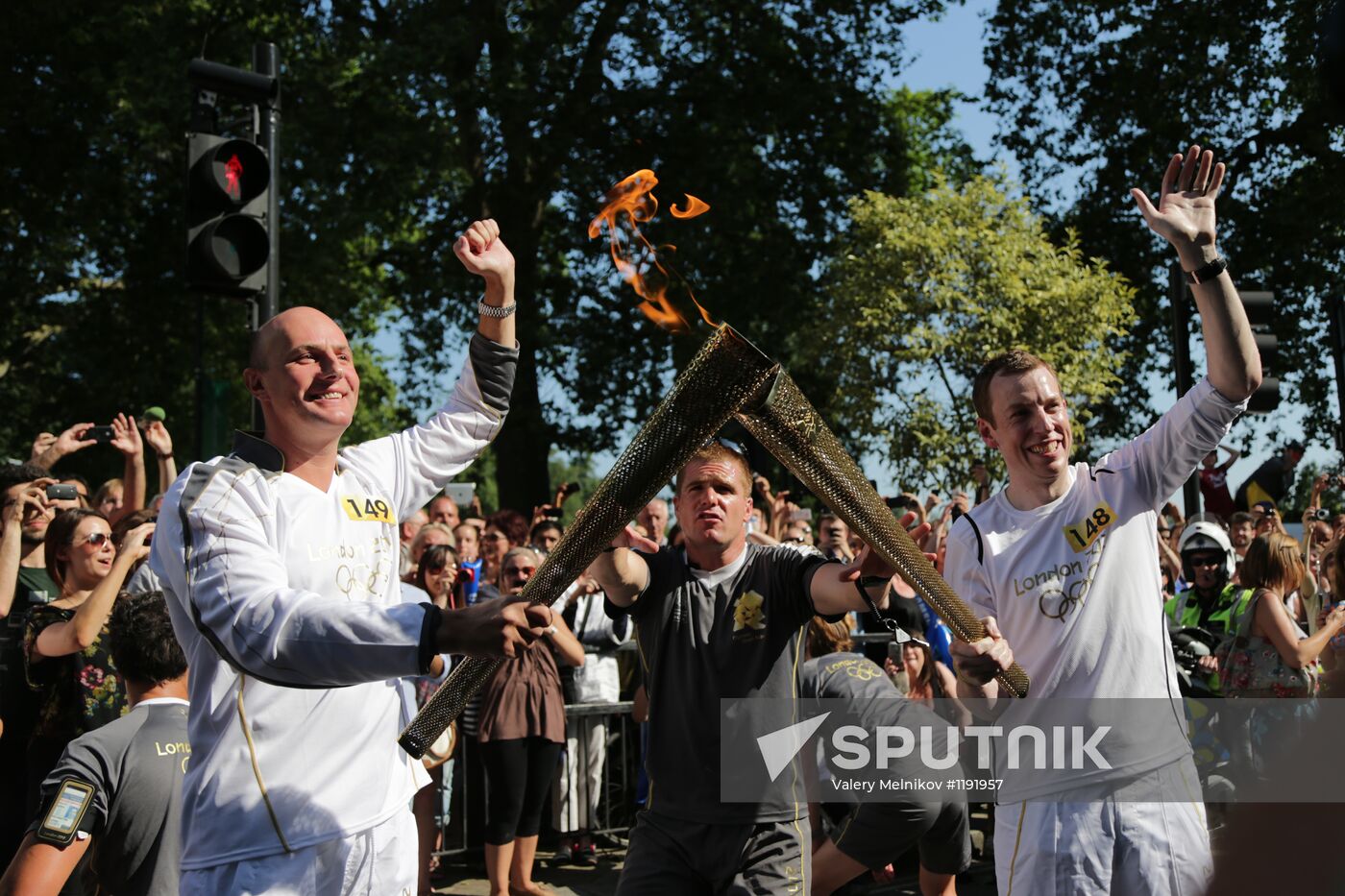 Olympic torch in London