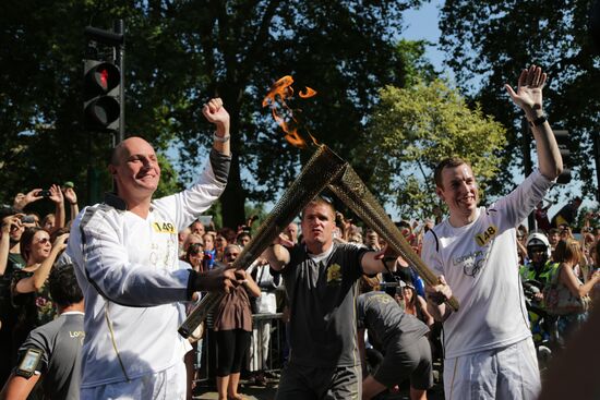 Olympic torch in London