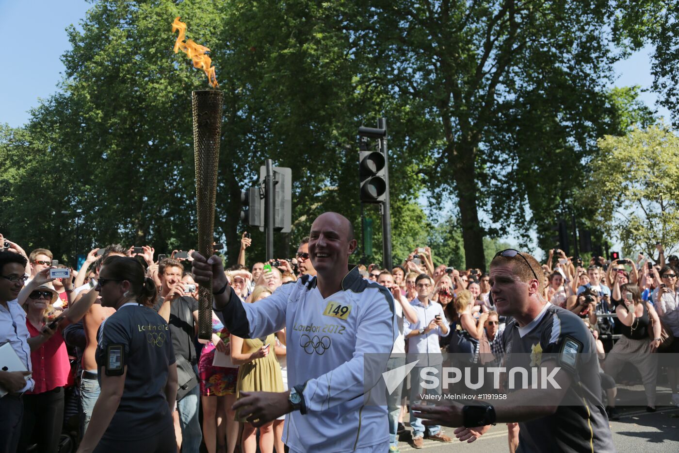 Olympic torch in London