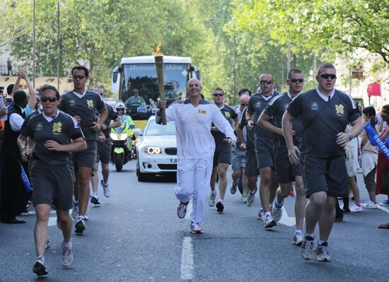 Olympic torch in London