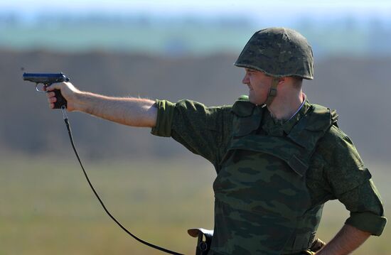 Russian forces operational group in Transnistria hold exercises