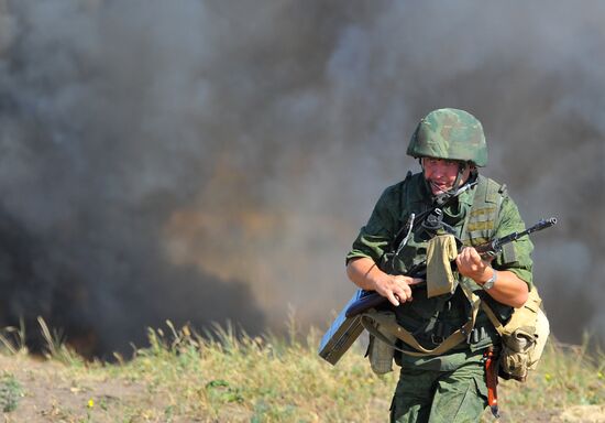 Russian forces operational group in Transnistria hold exercises