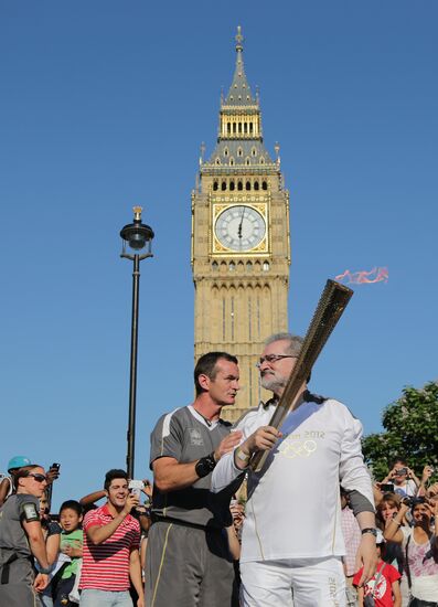 Olympic torch relay in London