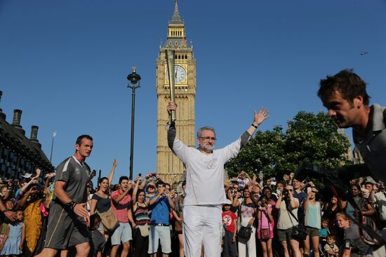 Olympic torch relay in London