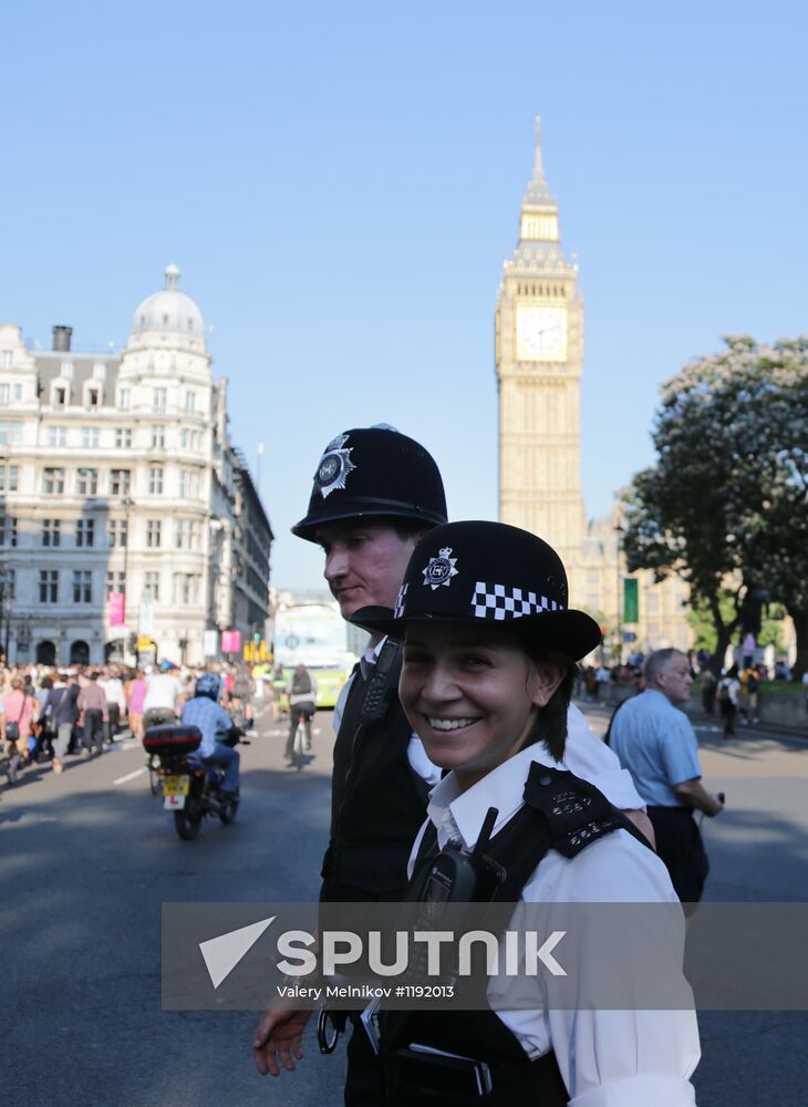 Olympic torch relay in London