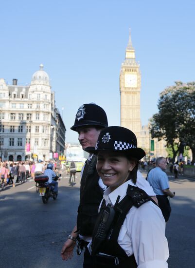 Olympic torch relay in London