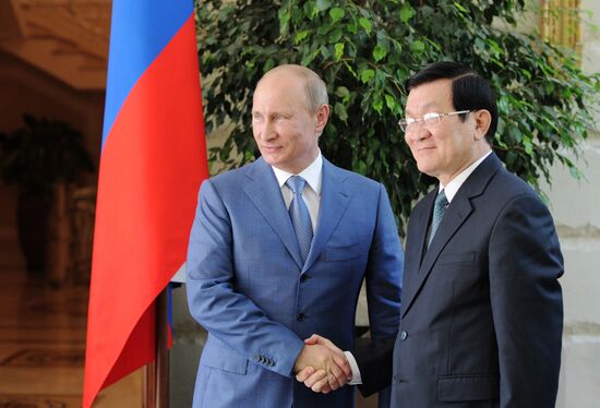 President Vladimir Putin meets with Truong Tan Sang
