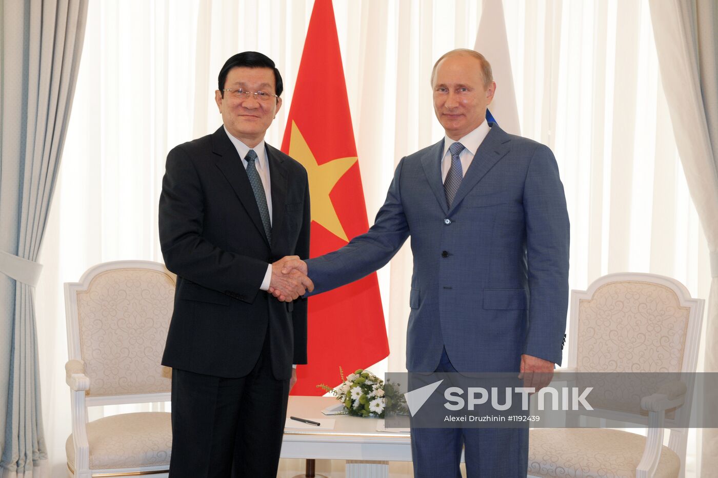 President Vladimir Putin meets with Truong Tan Sang
