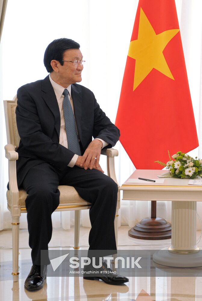 President Vladimir Putin meets with Truong Tan Sang