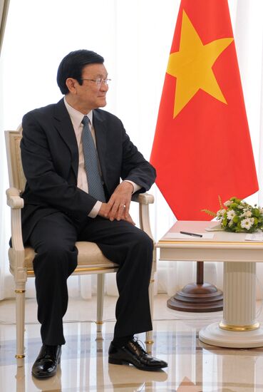 President Vladimir Putin meets with Truong Tan Sang