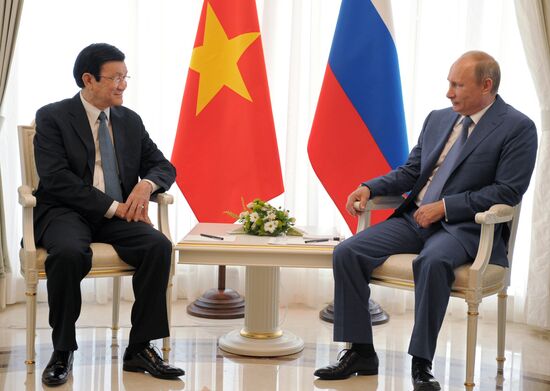 President Vladimir Putin meets with Truong Tan Sang