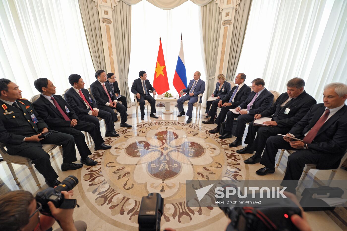 President Vladimir Putin meets with Truong Tan Sang