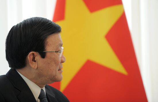 President Vladimir Putin meets with Truong Tan Sang