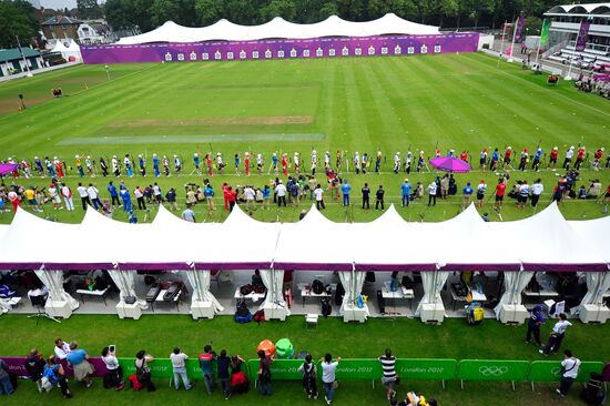 2012 Summer Olympics. Archery. Qualifying rounds