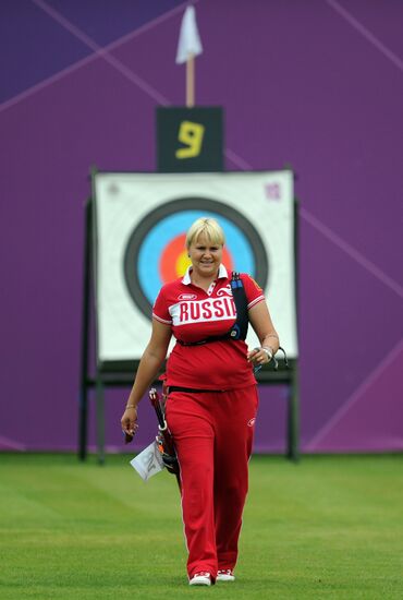 2012 Summer Olympics. Archery. Qualifying rounds