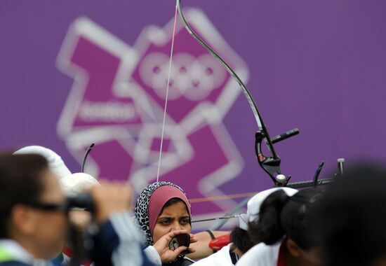 2012 Summer Olympics. Archery. Qualifying rounds
