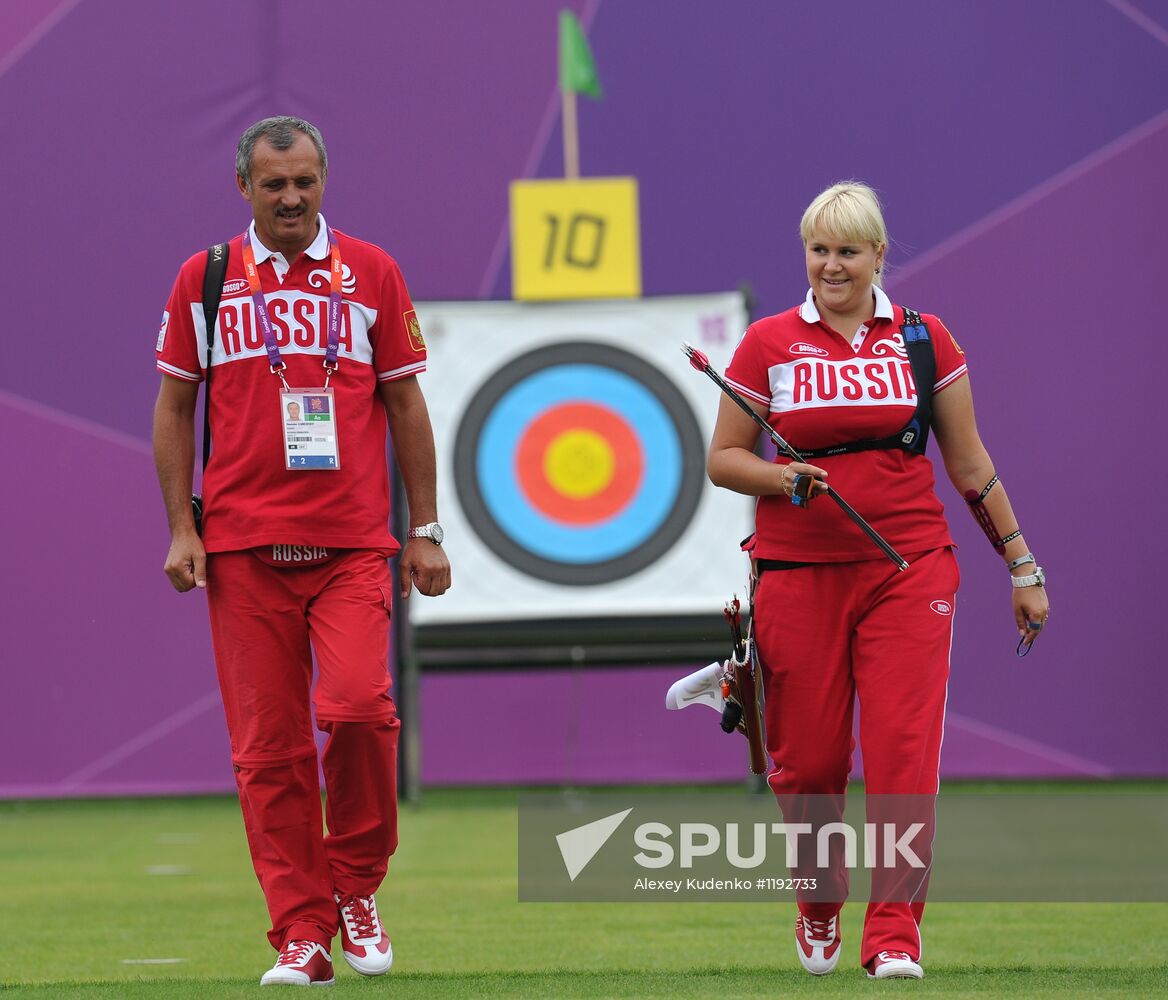 2012 Summer Olympics. Archery. Qualifying rounds