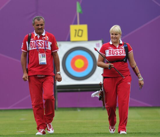 2012 Summer Olympics. Archery. Qualifying rounds