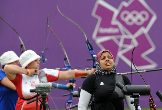 2012 Summer Olympics. Archery. Qualifying rounds
