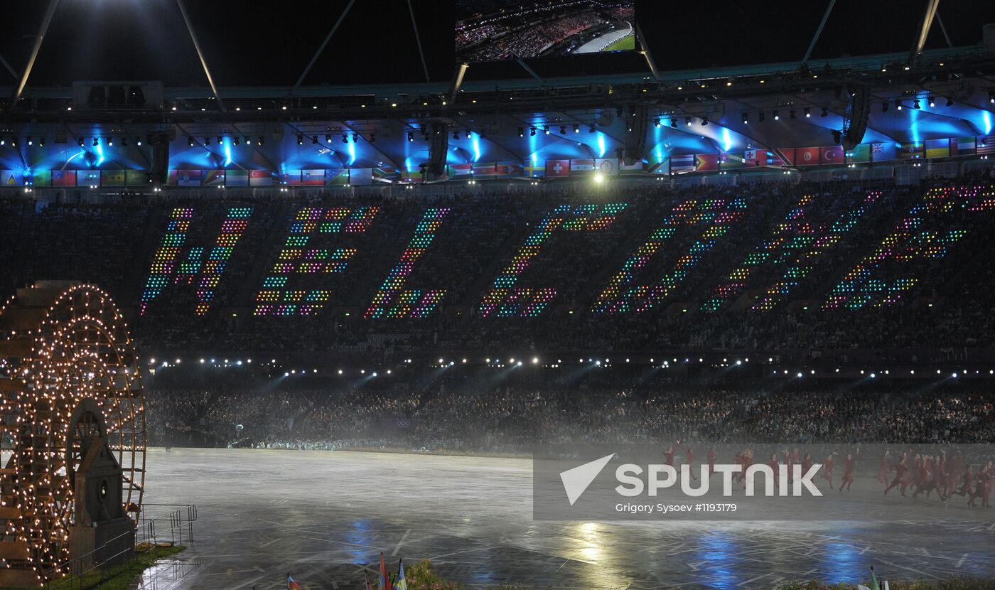 2012 Olympic Games. Opening ceremony