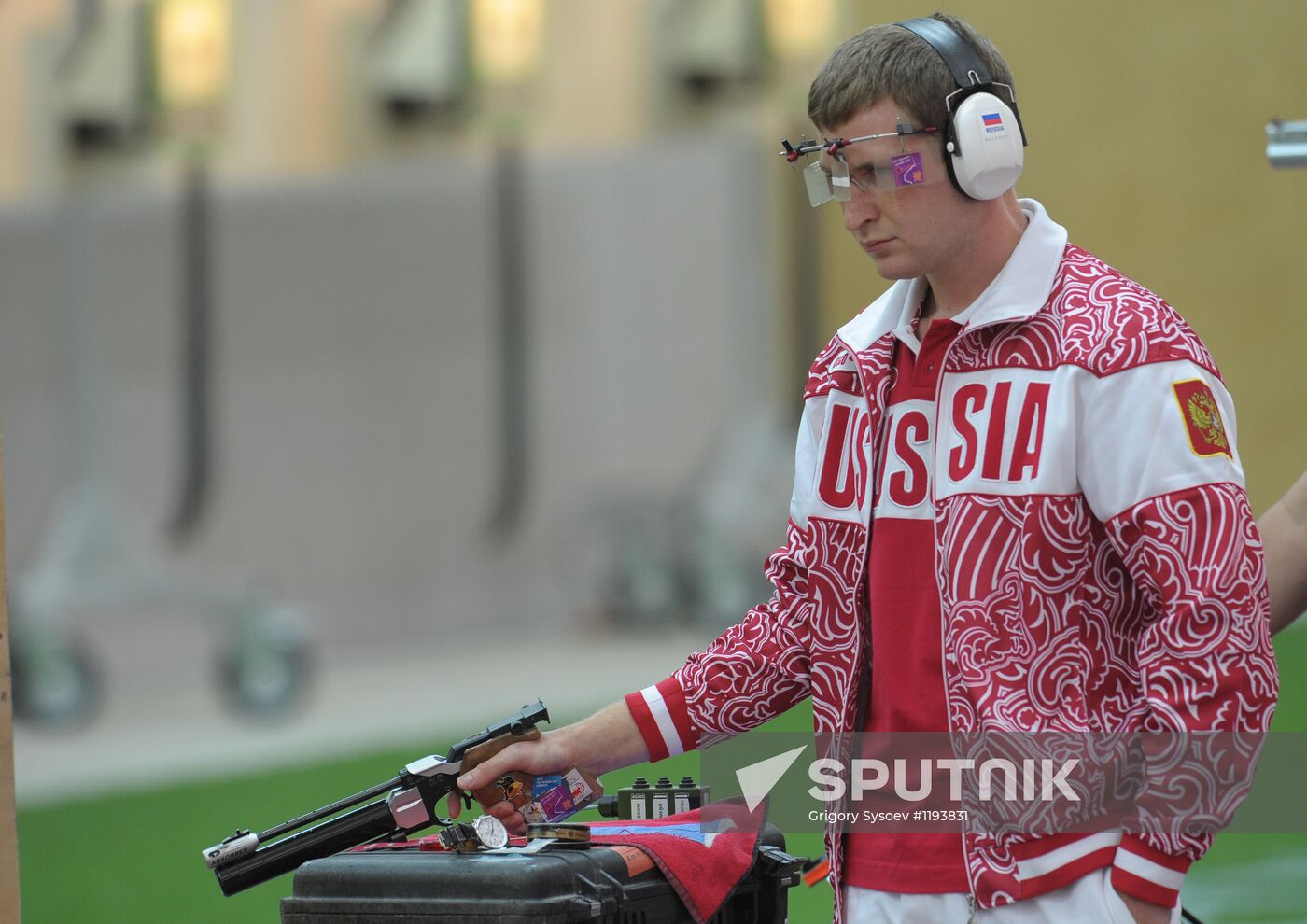 Olympics 2012 Air Pistol Shooting. Men