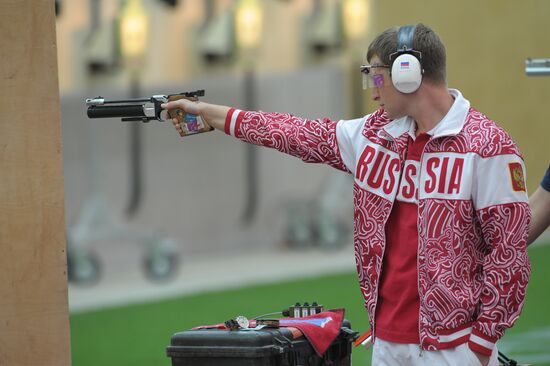 2012 Summer Olympics. Shooting. Air pistol. Men