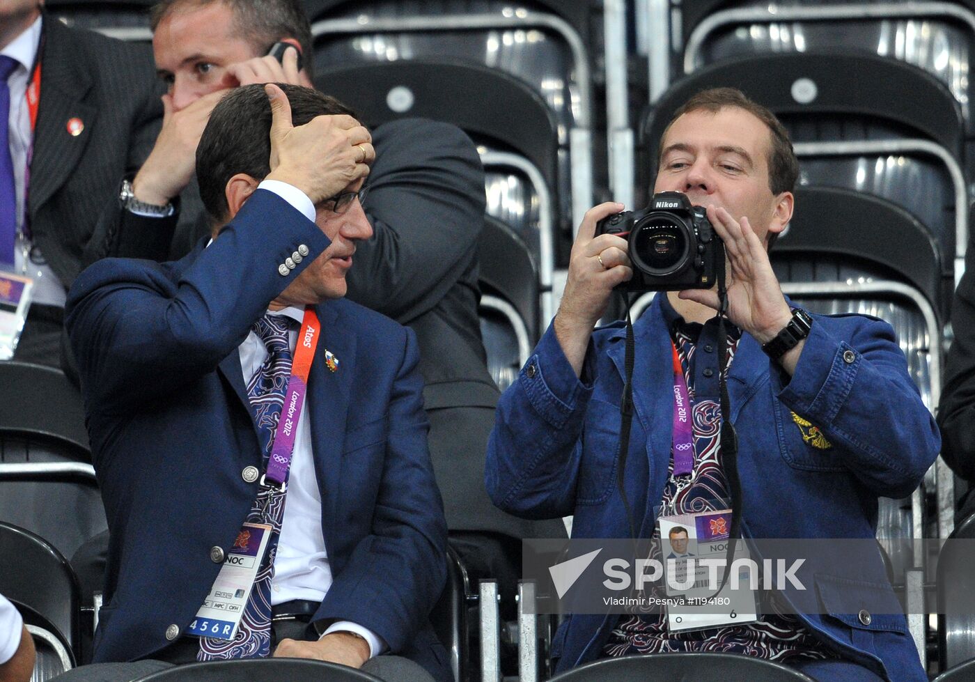 Russian Prime Minister Dmitry Medvedev in London