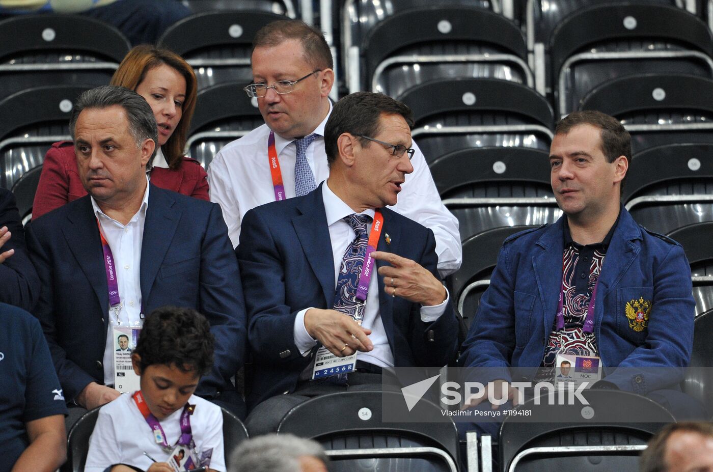 Russian Prime Minister Dmitry Medvedev in London