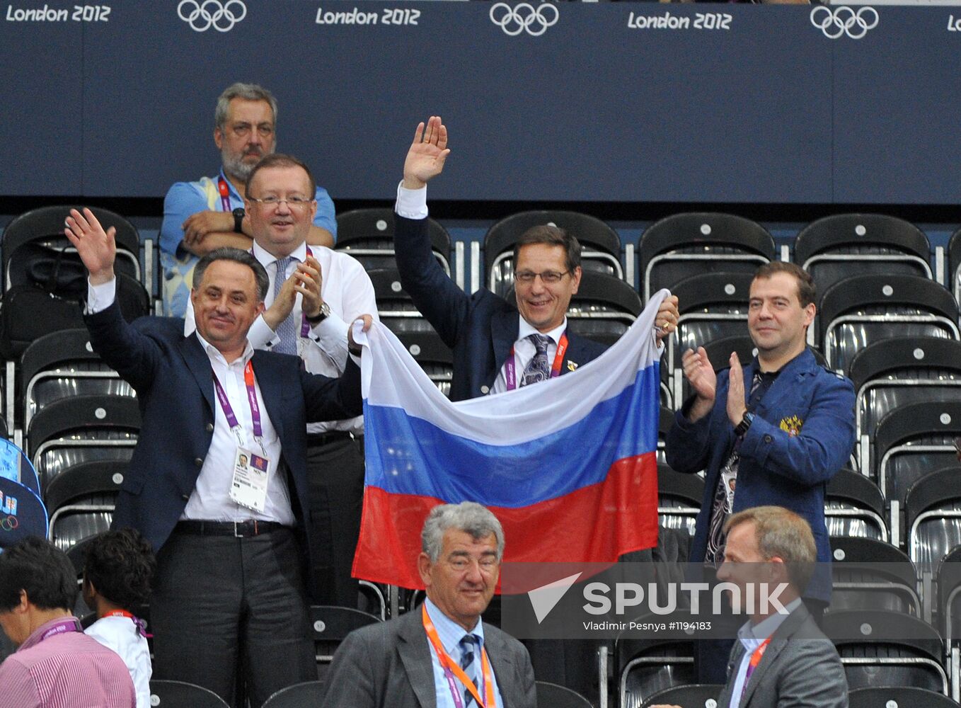 Russian Prime Minister Dmitry Medvedev in London