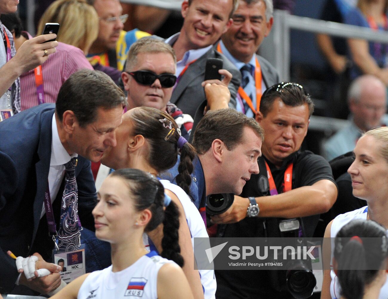 Russian Prime Minister Dmitry Medvedev in London