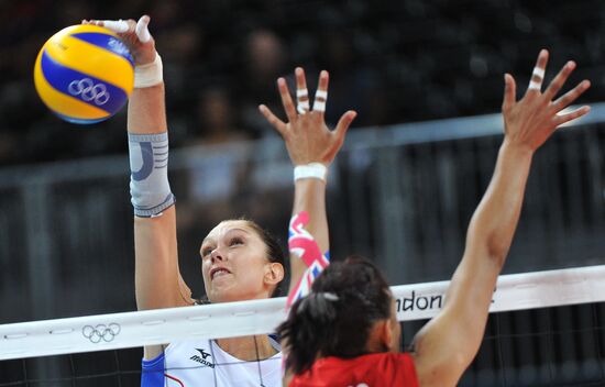 2012 Olympics. Women's Volleyball. Great Britain vs. Russia