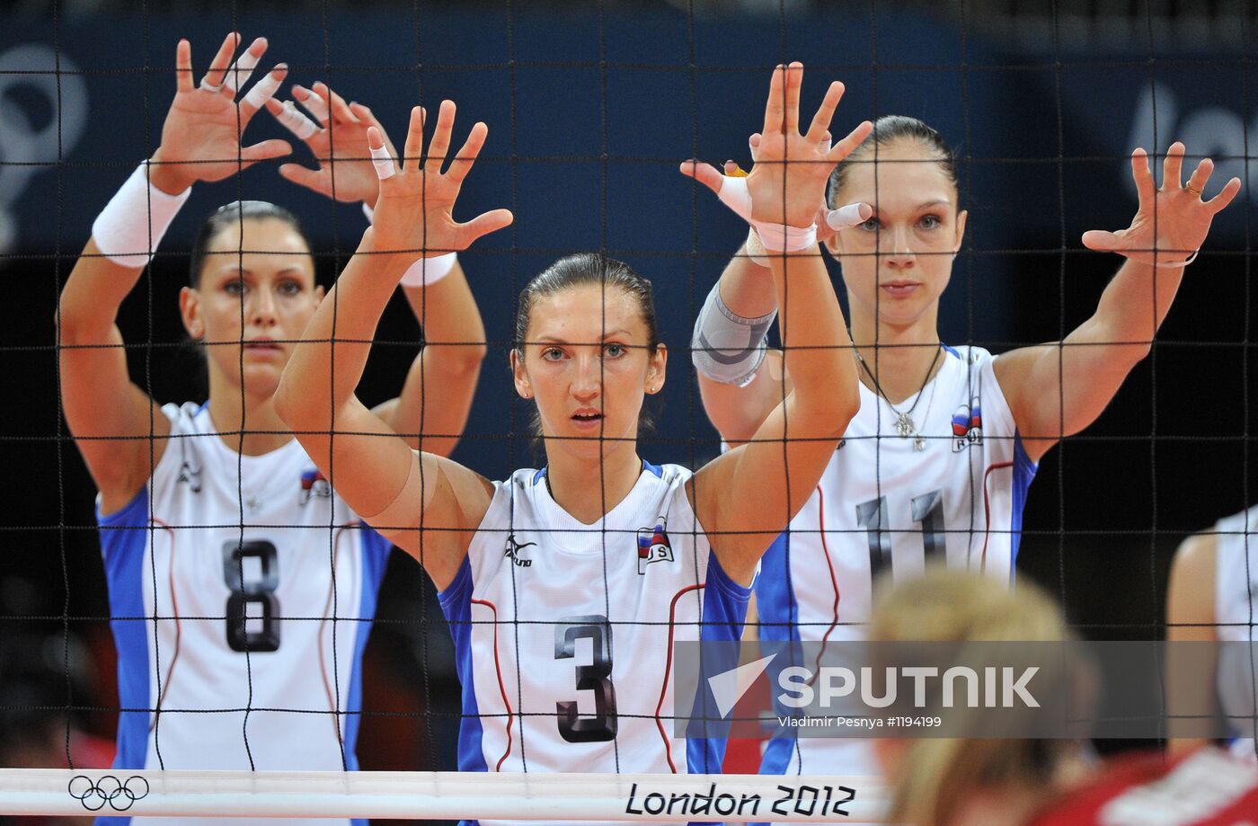 2012 Olympics. Women's Volleyball. Great Britain vs. Russia