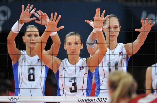 2012 Olympics. Women's Volleyball. Great Britain vs. Russia