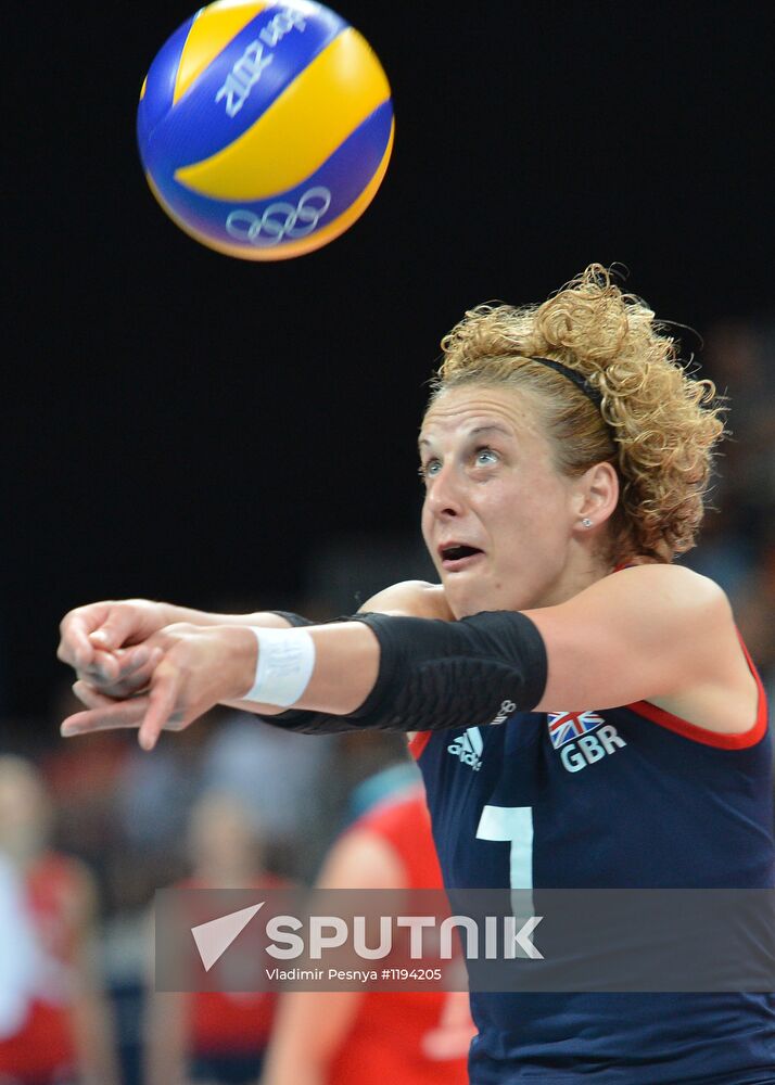 2012 Olympics. Women's Volleyball. Great Britain vs. Russia