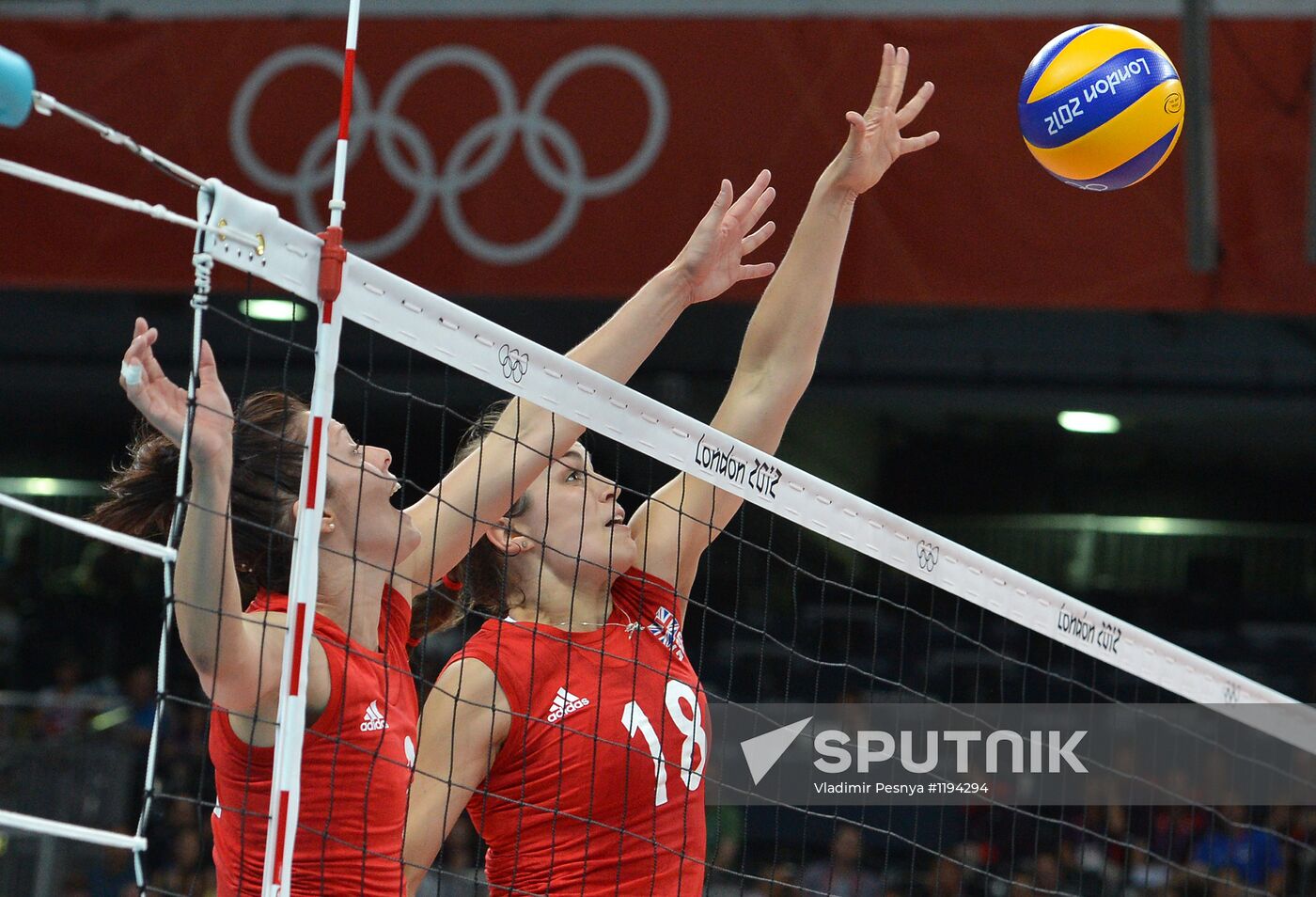 2012 Olympics. Women's Volleyball. Great Britain vs. Russia