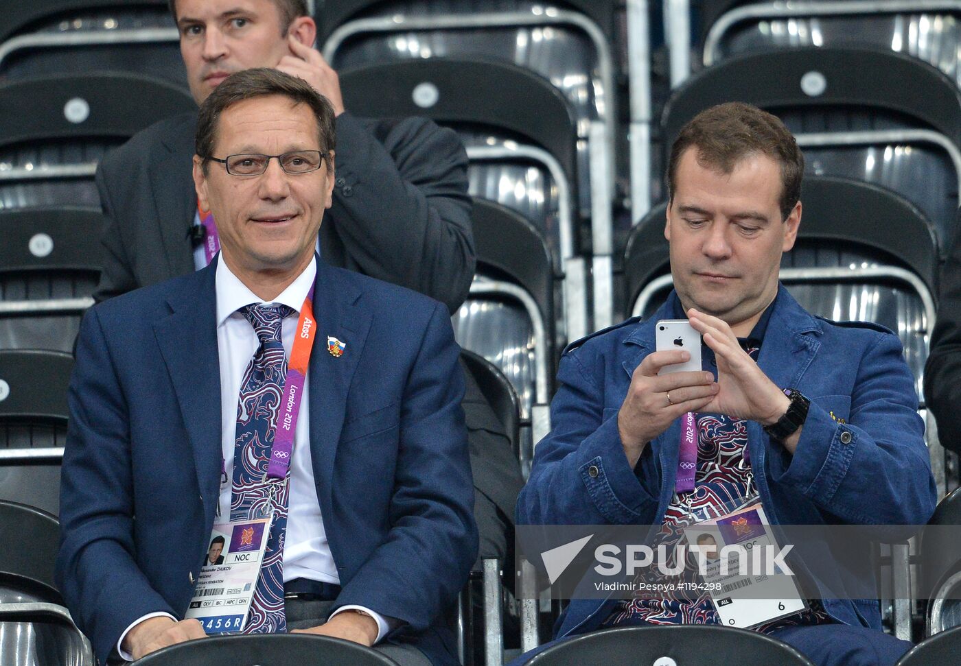 Russian Prime Minister Dmitry Medvedev in London