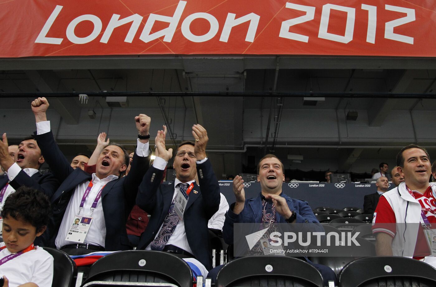 Russian Prime Minister Dmitry Medvedev in London
