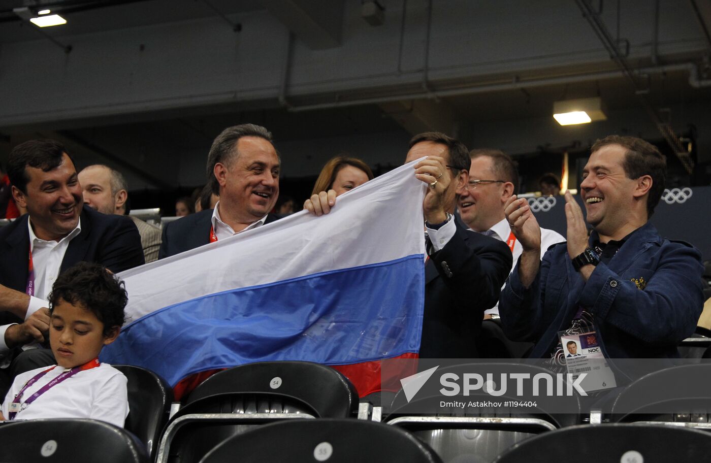 Russian Prime Minister Dmitry Medvedev in London
