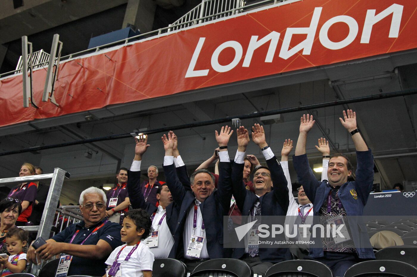 Russian Prime Minister Dmitry Medvedev in London
