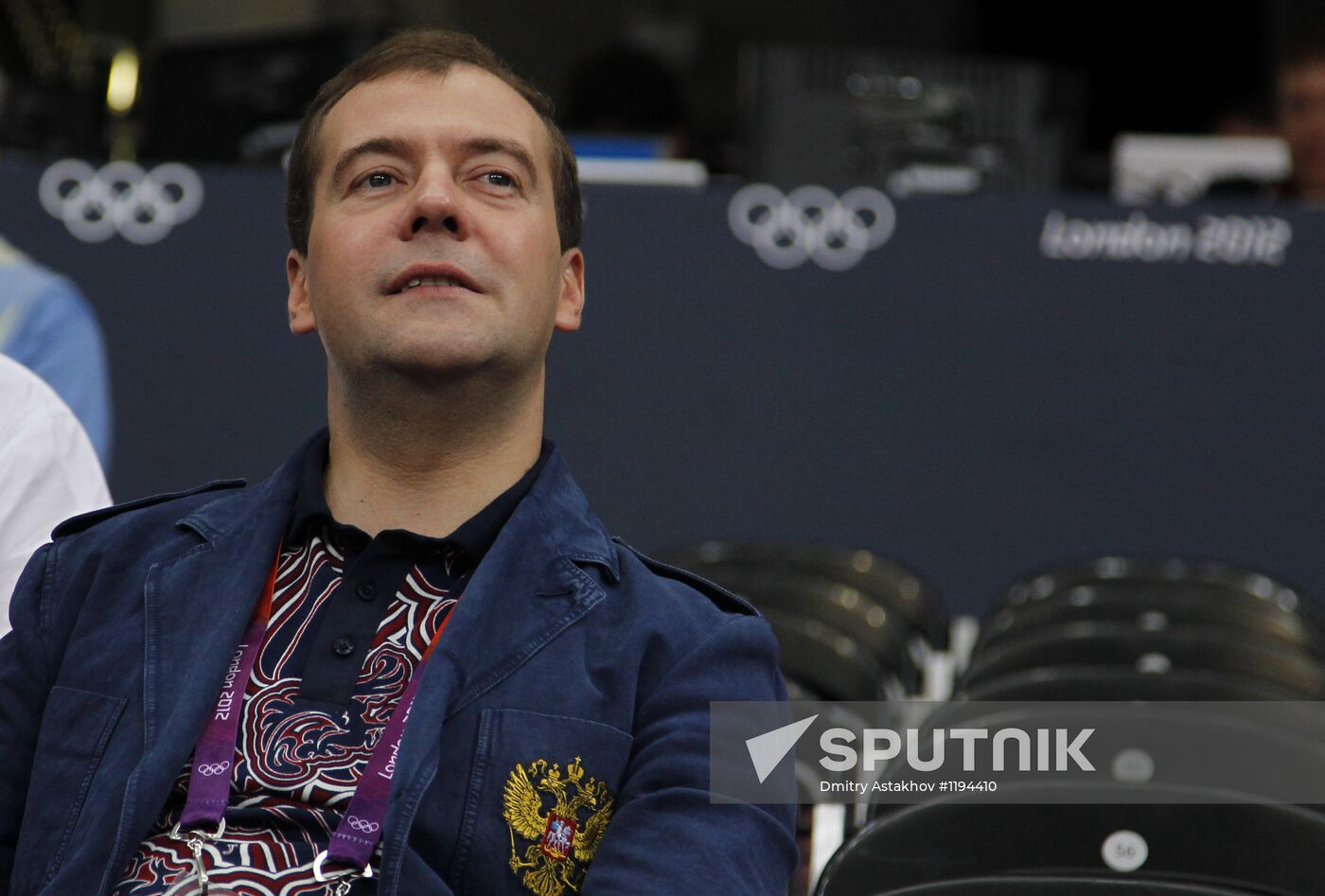 Russian Prime Minister Dmitry Medvedev in London