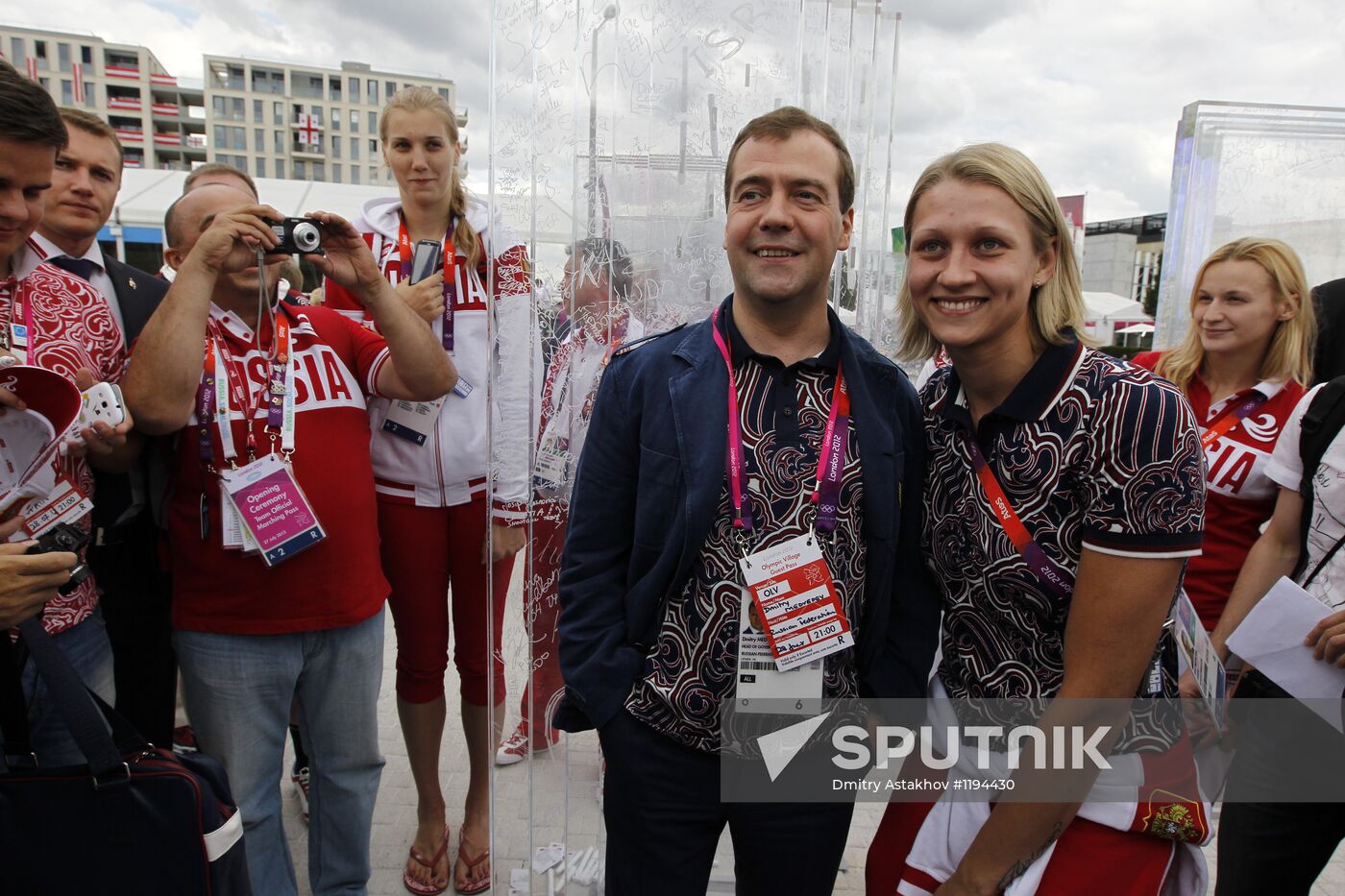 Russian Prime Minister Dmitry Medvedev in London