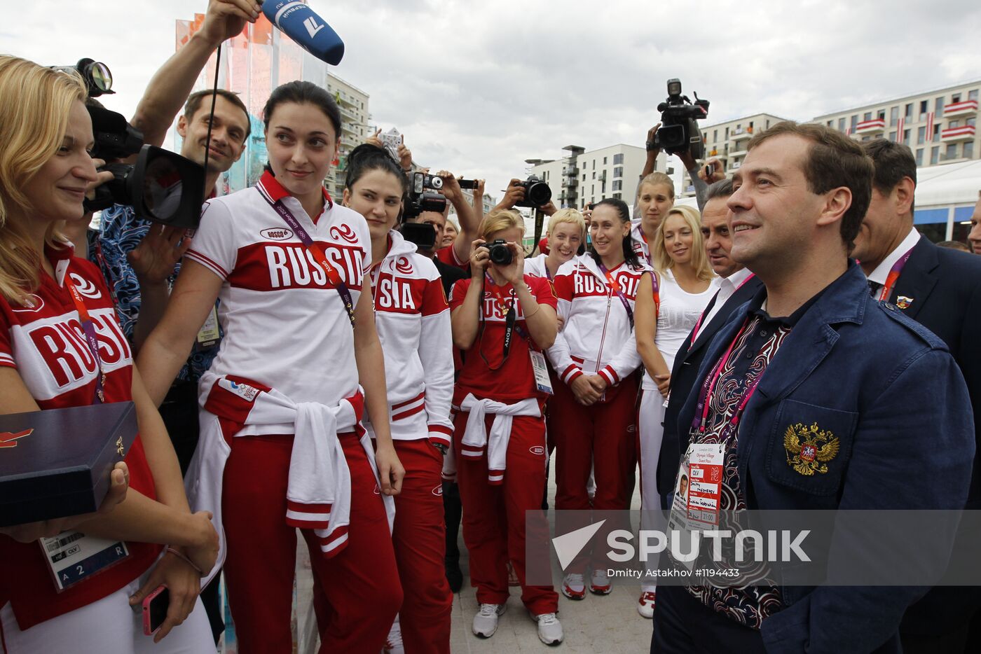 Russian Prime Minister Dmitry Medvedev in London