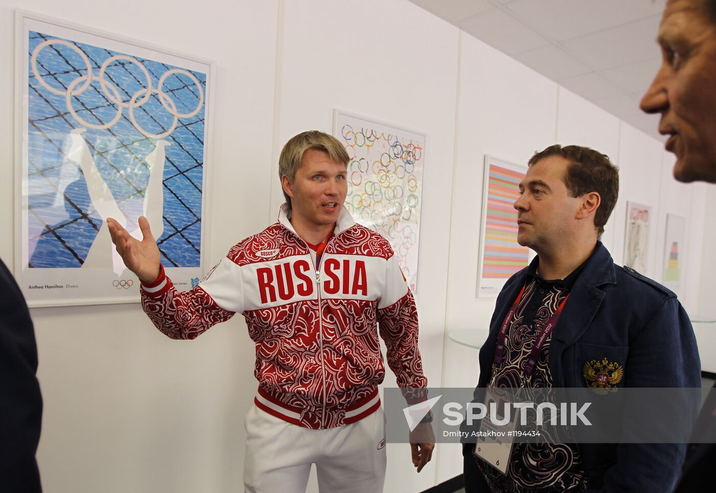 Russian Prime Minister Dmitry Medvedev in London