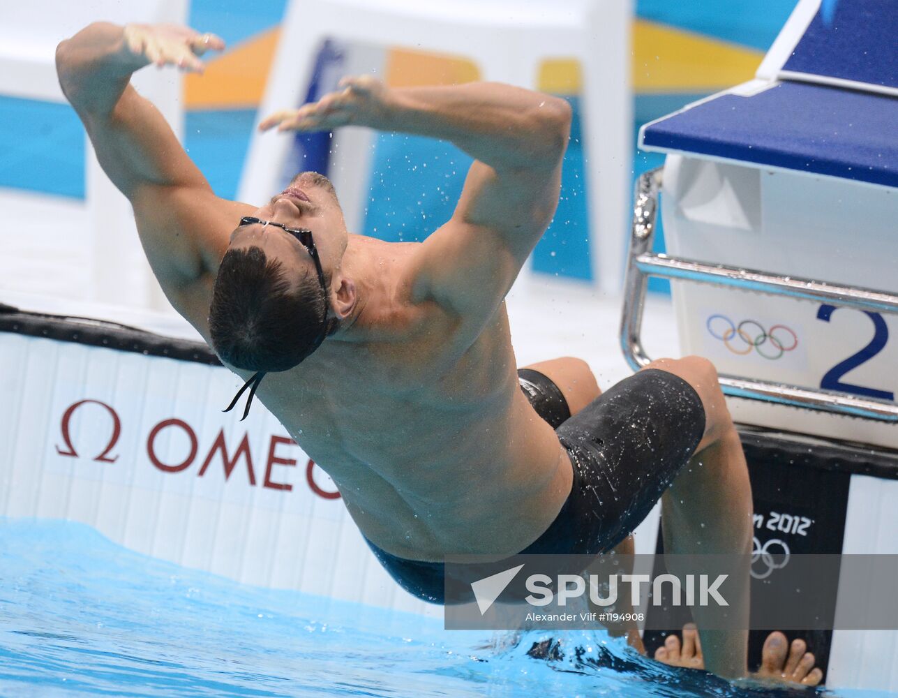 Olympics 2012 Swimming. Day Two. Preliminary competitions