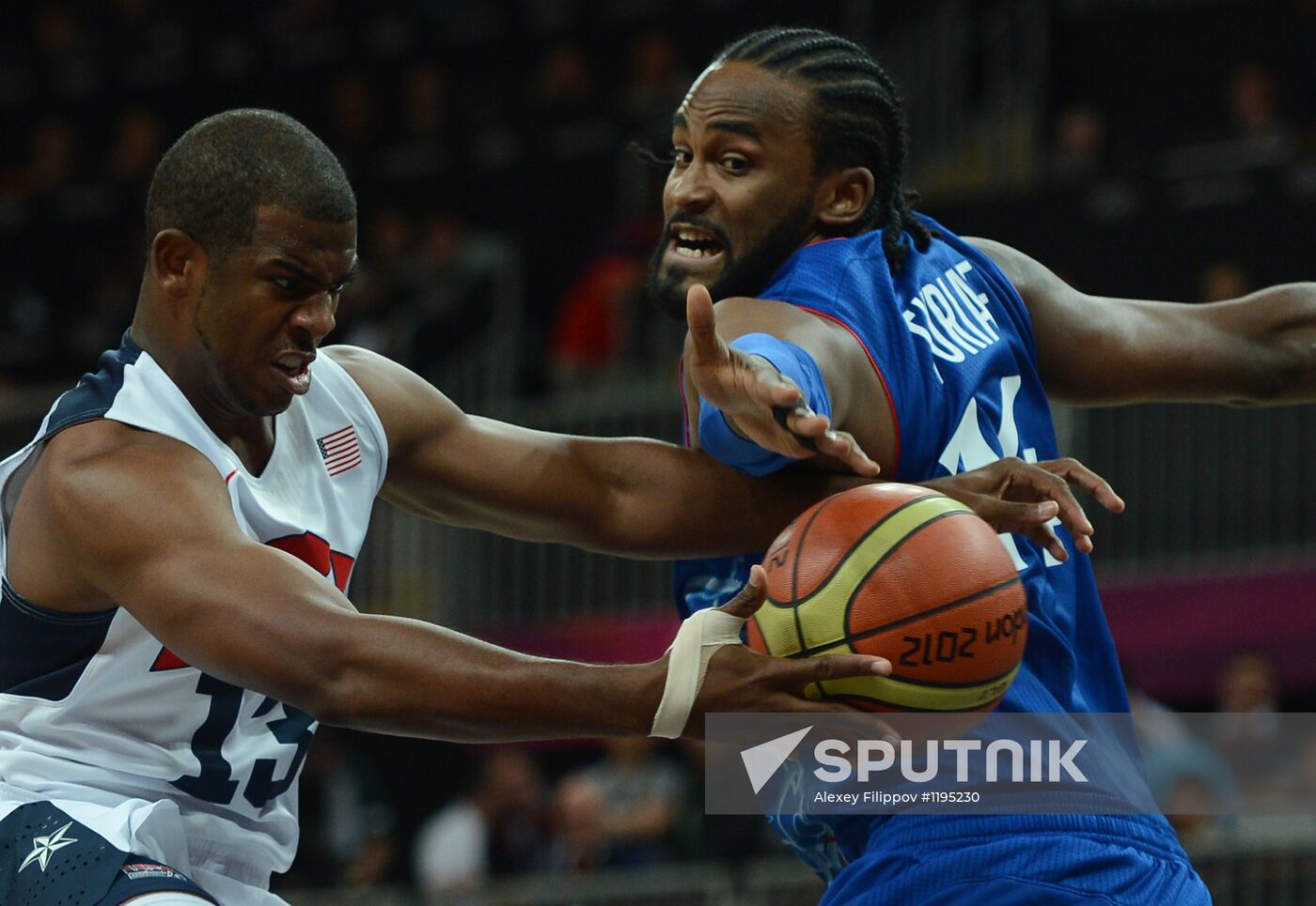 2012 Summer Olympics. Men's Basketball. US vs. France